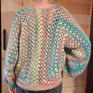 Hexagone Cardigan Sunset